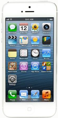 Смартфон Apple iPhone 5 64Gb White & Silver - Заинск